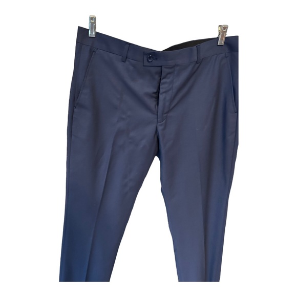 Mehmet Emin Teke Men's Dress Suit Pants Sz 36S Blue NWOT SLIM FIT Wool L… - Picture 6 of 9